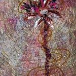 Spider Spirit IX, Mixed Media Textile Painting, 16" x 28" © 2012 Patricia A. Montgomery