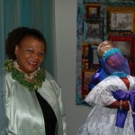 Artist with Goddess Yemanja c. 2009